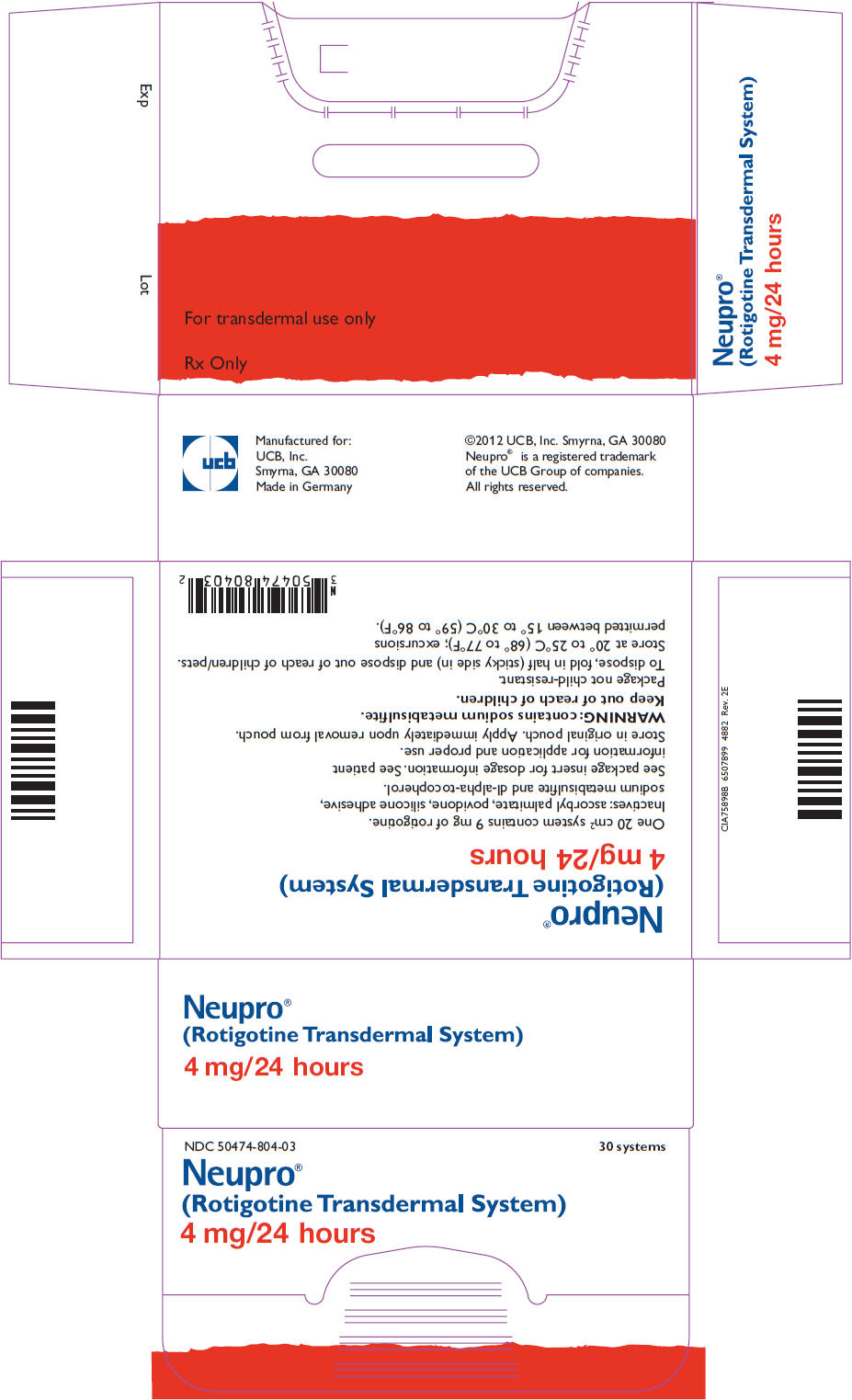 Neupro Rotigotine Transdermal Patch 2012 Best